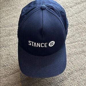 Stance Icon Snapback Adjustable Hat Navy Blue